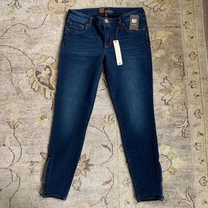 Kut from the Kloth skinny ankle zip jeans